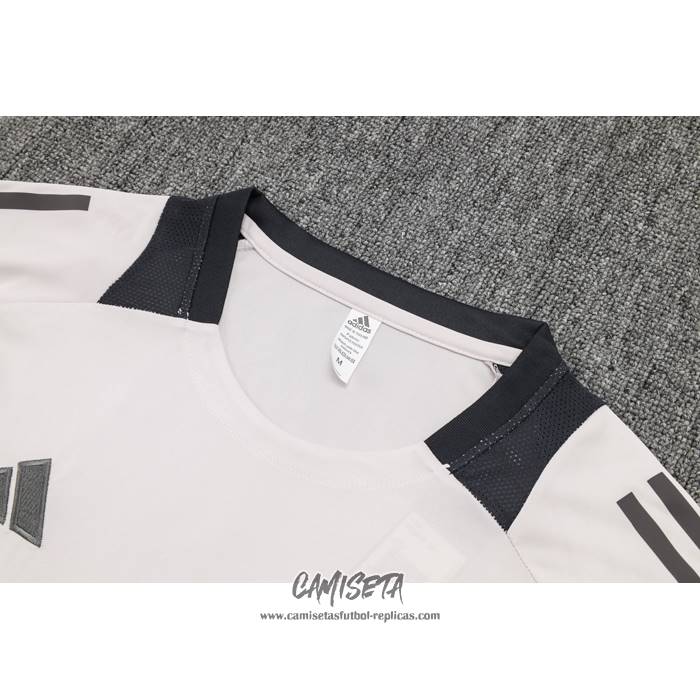 Chandal del Real Madrid 2024-2025 Manga Corta Rosa Claro - Pantalon Corto